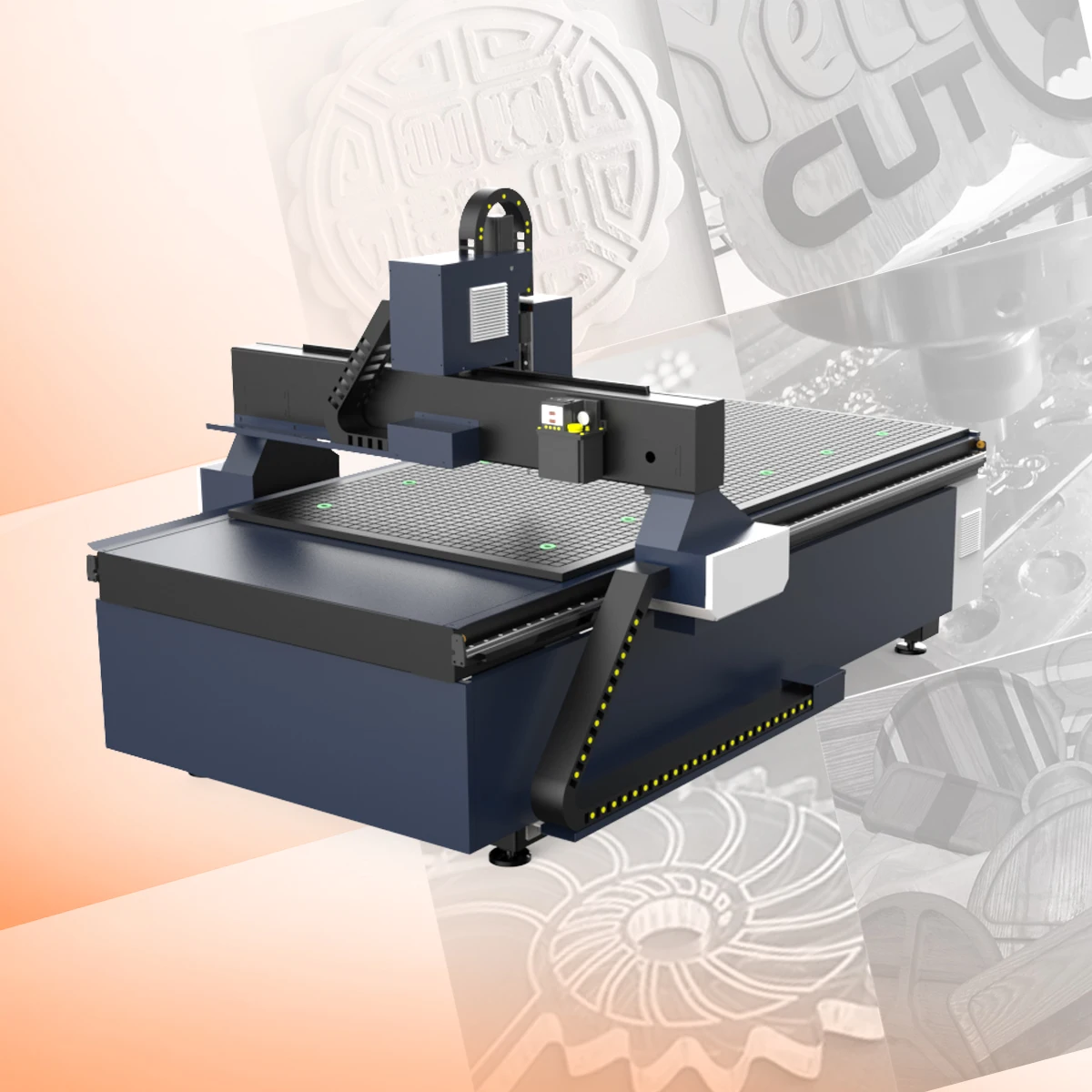 Hot Selling CNC Router 1325 Carve Multifunctional 1500X1500 500W 3 Axis High Efficiency Gypsum Board Carving
