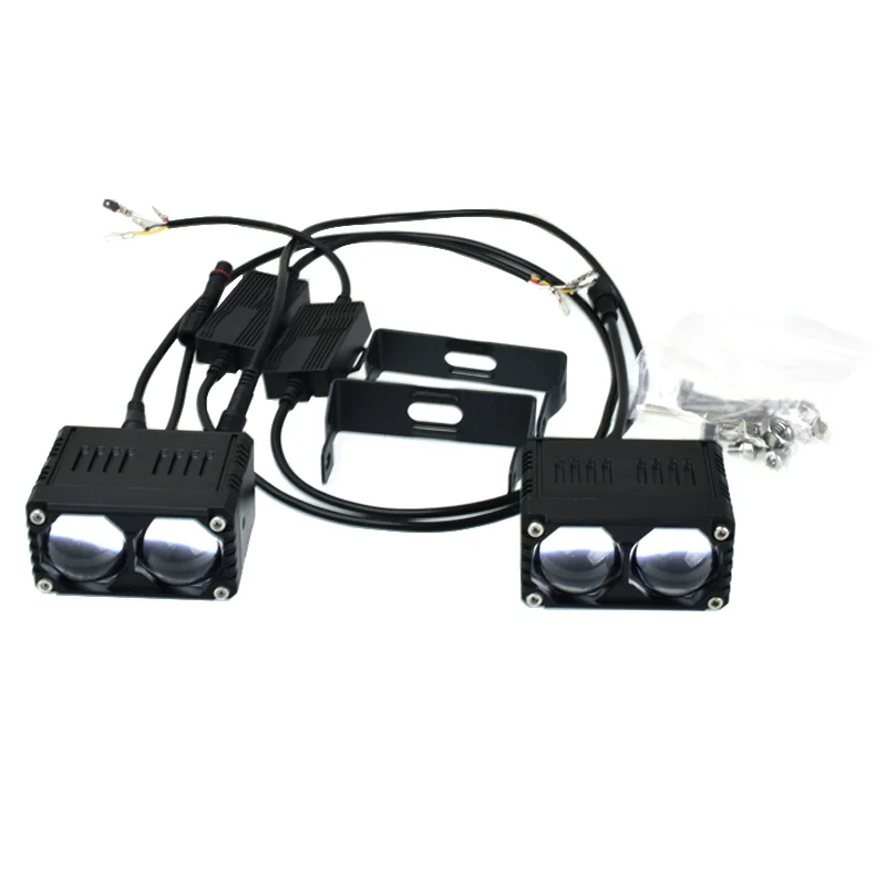 Senlo X2 Plus 90W Dual Lens Motorcycle Auxiliary Headlight - 8000