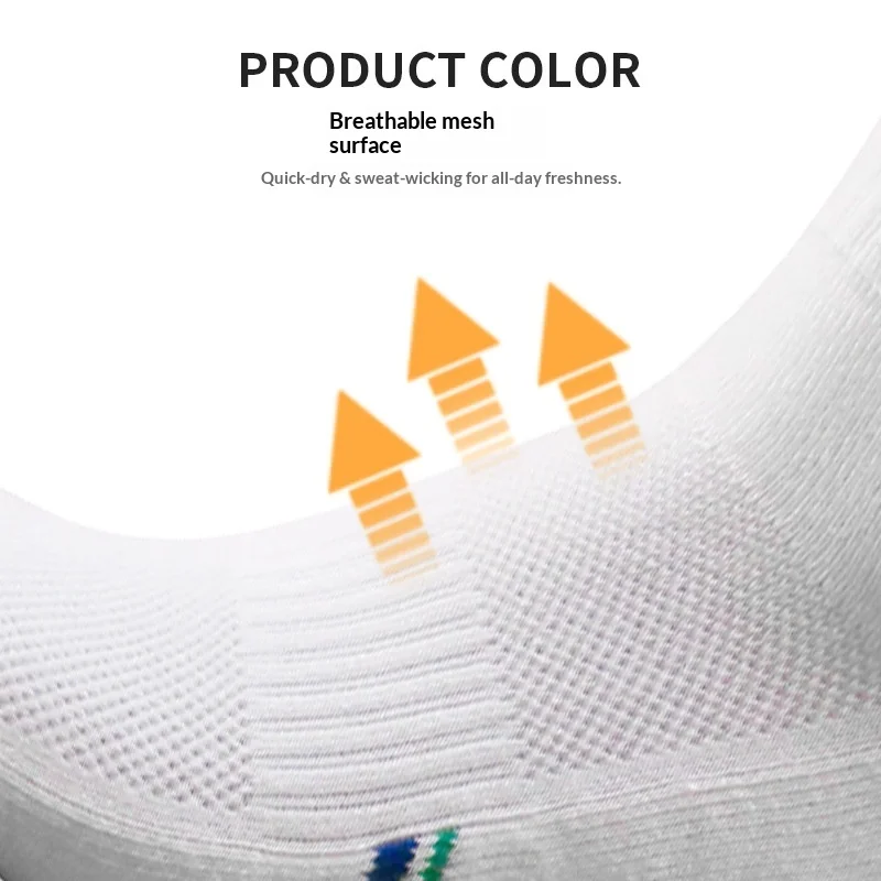 Custom Professional Badminton Socks Mid-Calf Towel-Soled Thickened Unisex Combed Cotton Sweat-Wicking Breathable Sports Socks preview 4