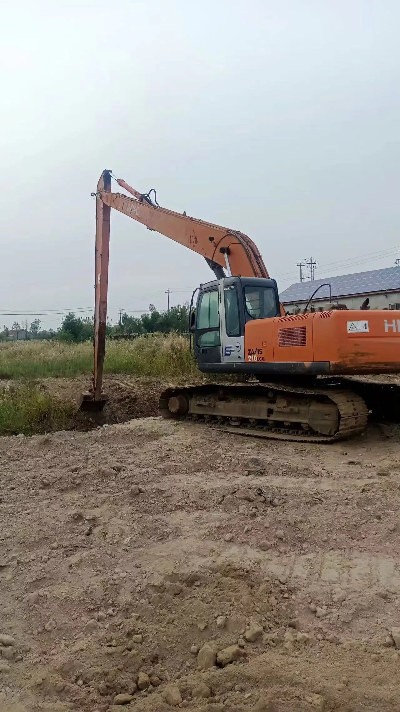 Zx210 Used Long Reach Excavator Used Hitachi Excavators CE Certified