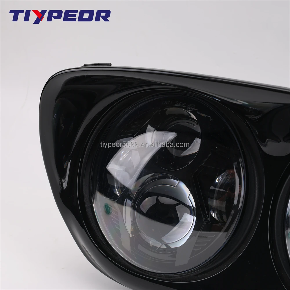 low beam motorcycle headlights for harley road glide 1998 2013 led headlights-7