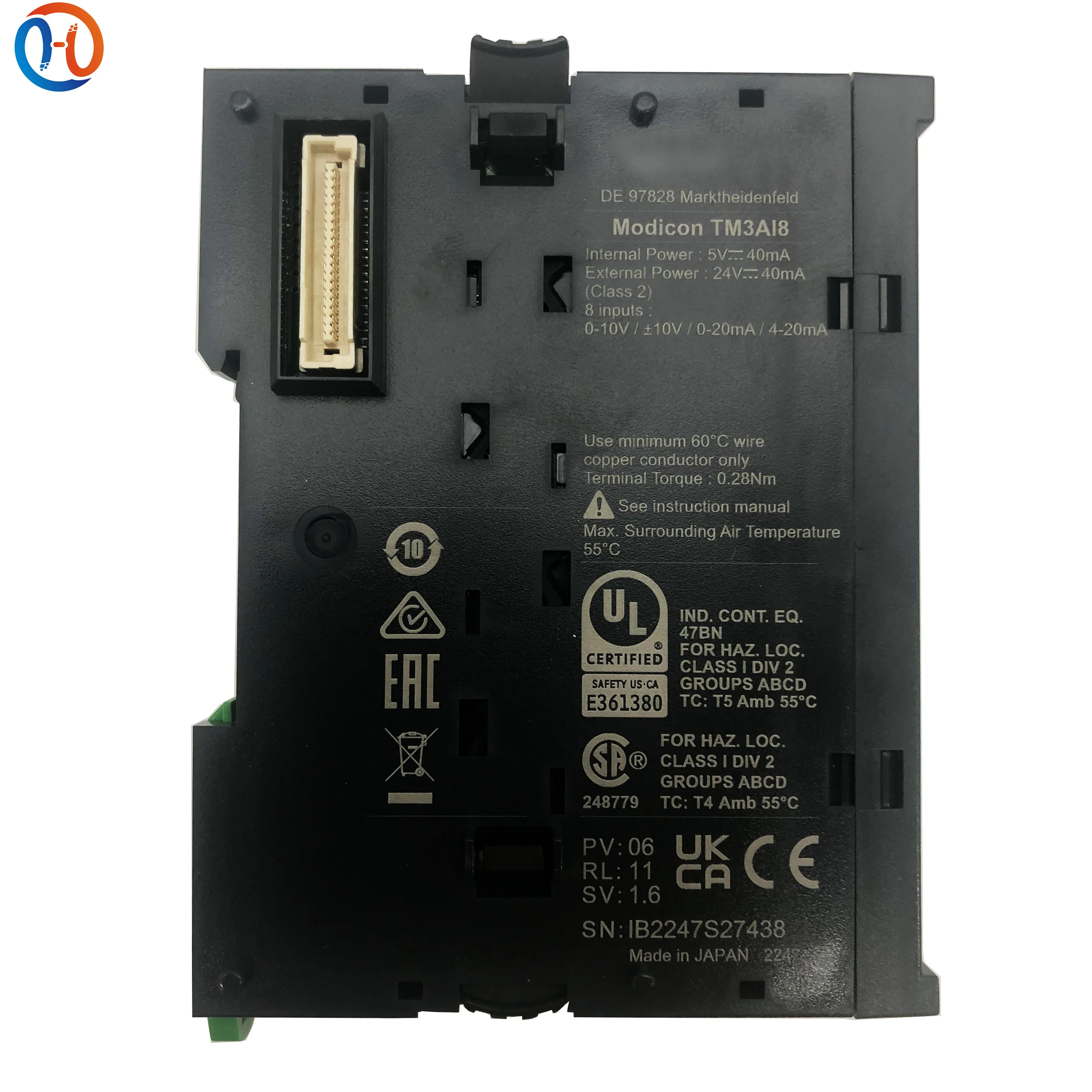 new original tm3ai8 modicon tm3 series analog input expansion module 8 channel analog signal collection high precision and strong anti interference performance compact size and easy installation perfectly compatible -2