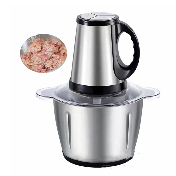 Home Kitchen Food Grinders Cheap Stainless Steel Small Best Meat Chopper  Automatic 2L 3L Electric Meat Grinder For Sale