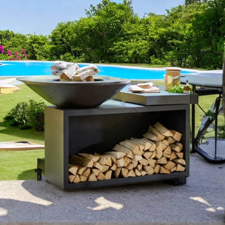 corten bbq grill