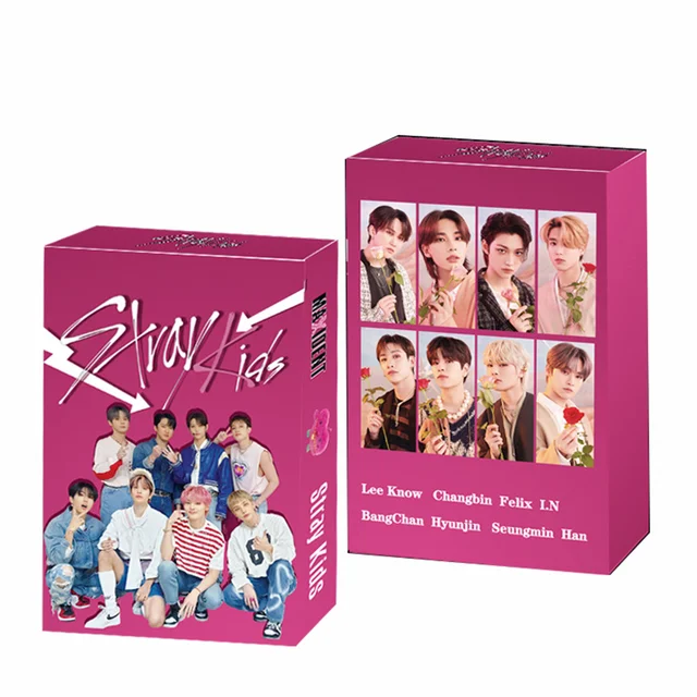 55Pcs/Set Stray Kids MAXIDENT Album HD Photocards Coated Paper LOMO Cards Felix Boxed Postcard Bangchan Seungmin Fans Gift L26