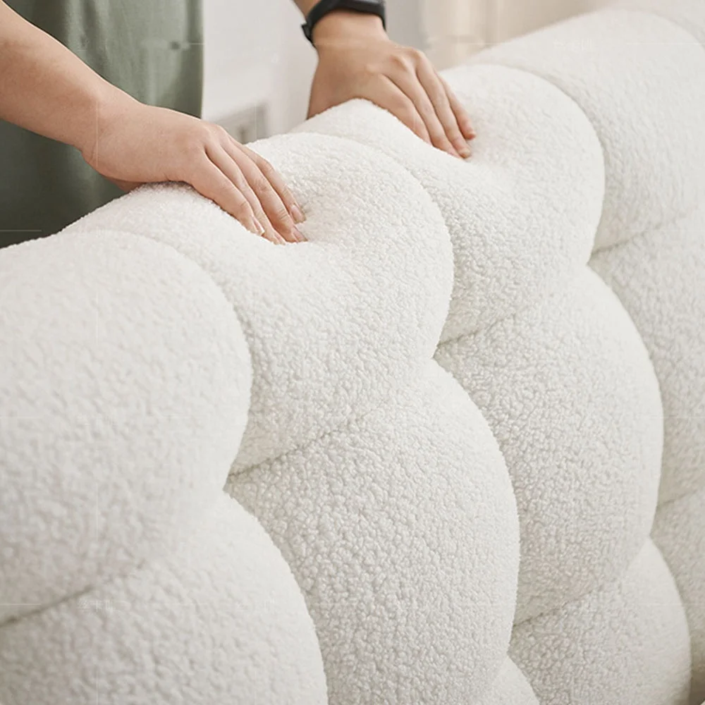 Tianhang мебель фабрика прямые продажи новейшего дизайна белого ягненка торт бархатная ткань крем хлеб гостиничные