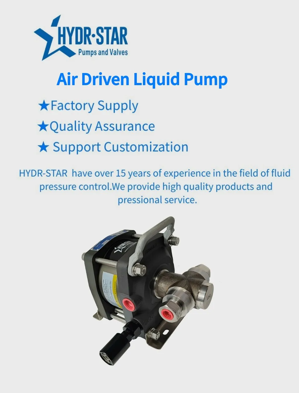 Air Driven Liquid Pump Max 10000psi High Pressure Hydraulic Fluid ...