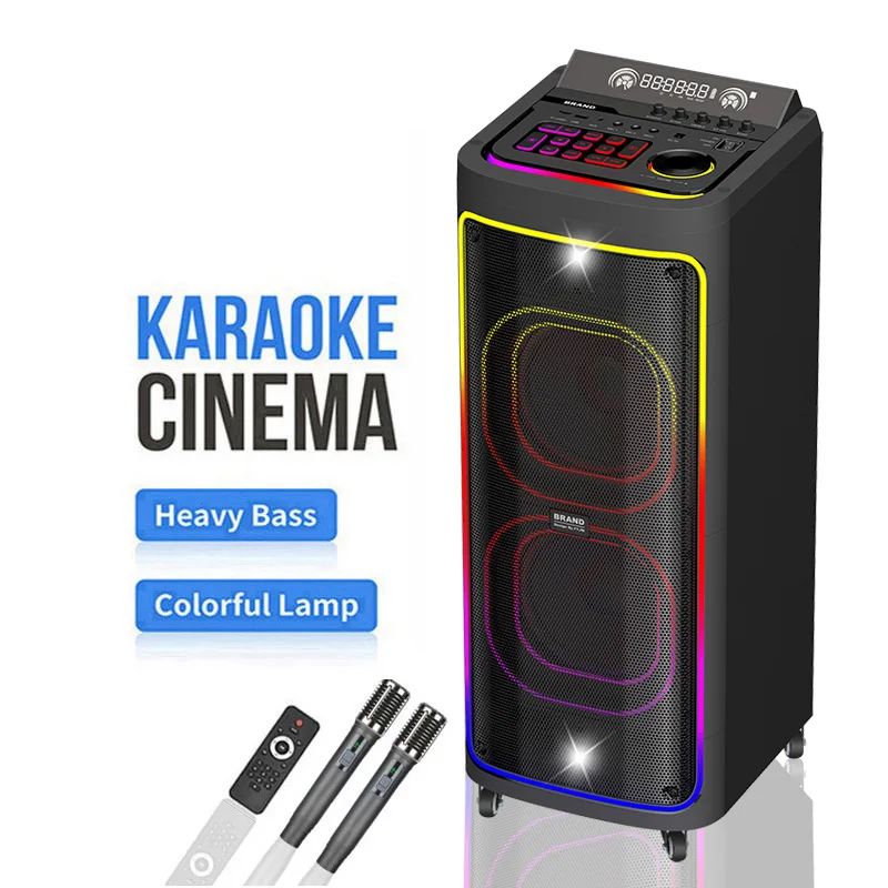 GD-2139 デュアル12インチサブウーファーボックス Bluetooth対応スピーカー