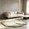 tapis marron taupe