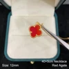 Necklace-18K Gold-Red