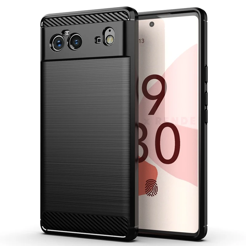 For Google Pixel 6 case Carbon Fiber Soft TPU Mobile Phone Case for Google Pixel 6 Pro ultra Back Cover