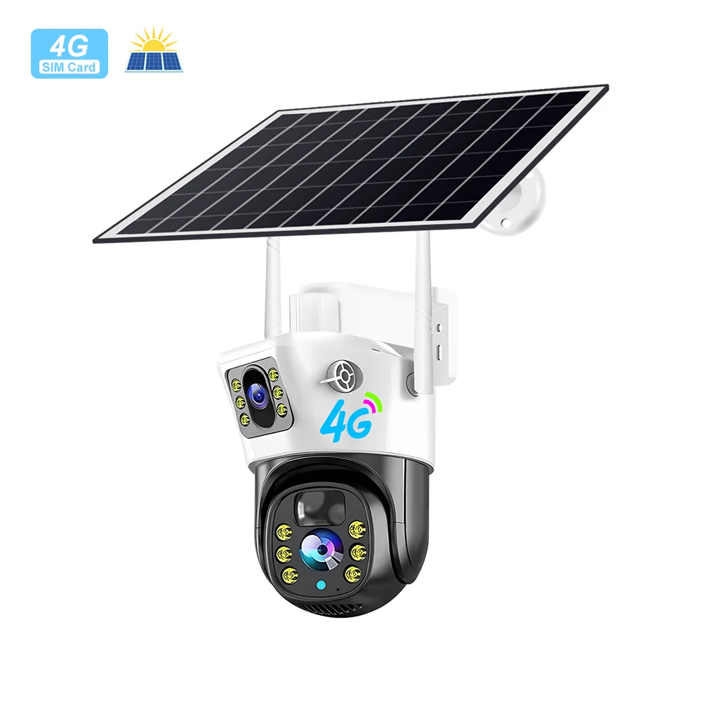 4mp V380 Ptz 4g Solar Camera 360 Degree Rotate Outdoor Waterproof ...