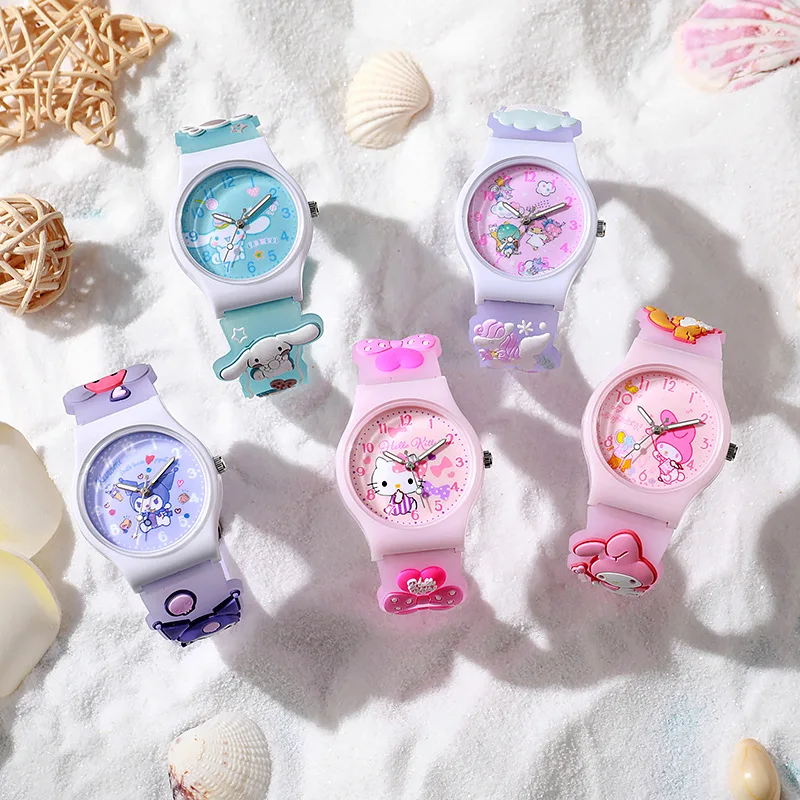 Cartoon Sanrio Kids Quartz Watch - 35mm Silicone Strap