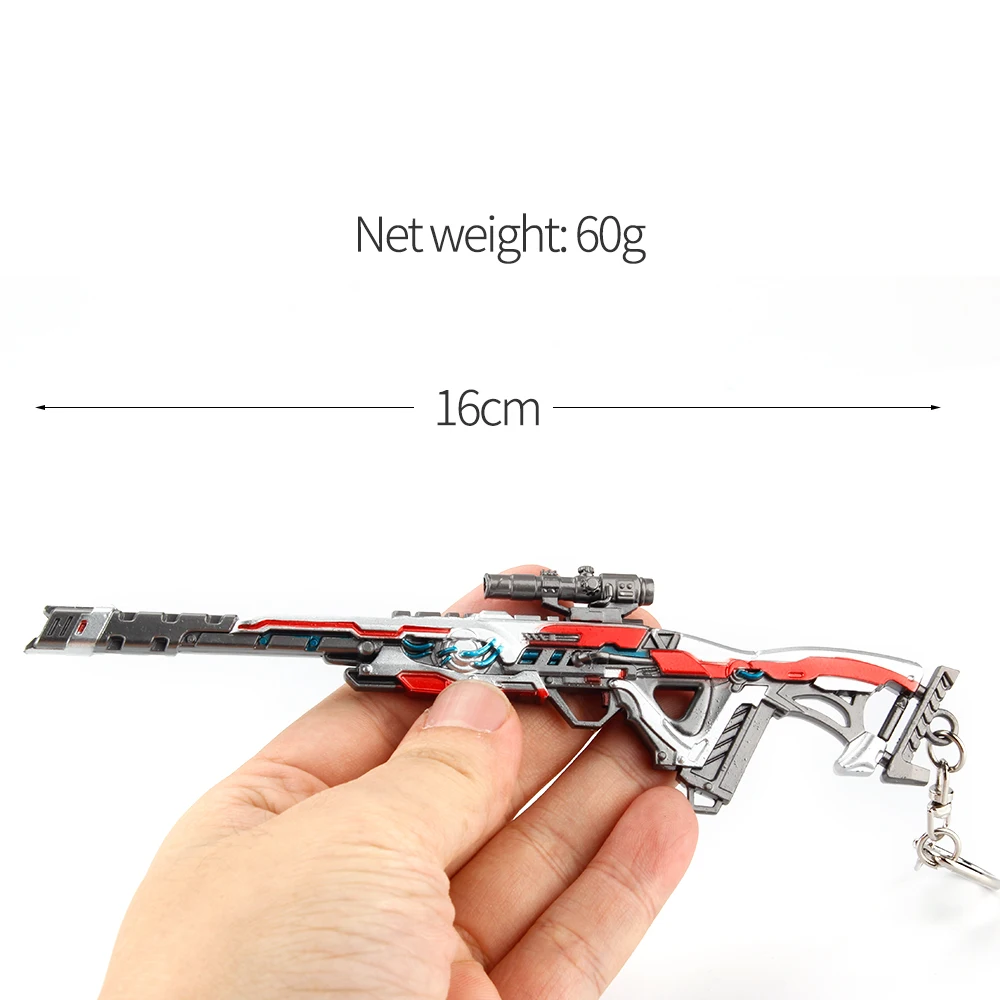 APX 레전드 게임 메탈 트리플 테이크 스나이퍼 라이플 총 모델 장난감 컬렉션 키체인 어린이 및 성인용 선물