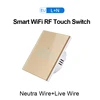 EU/UK Live Wire+Neutral Wire WiFi RF Gold