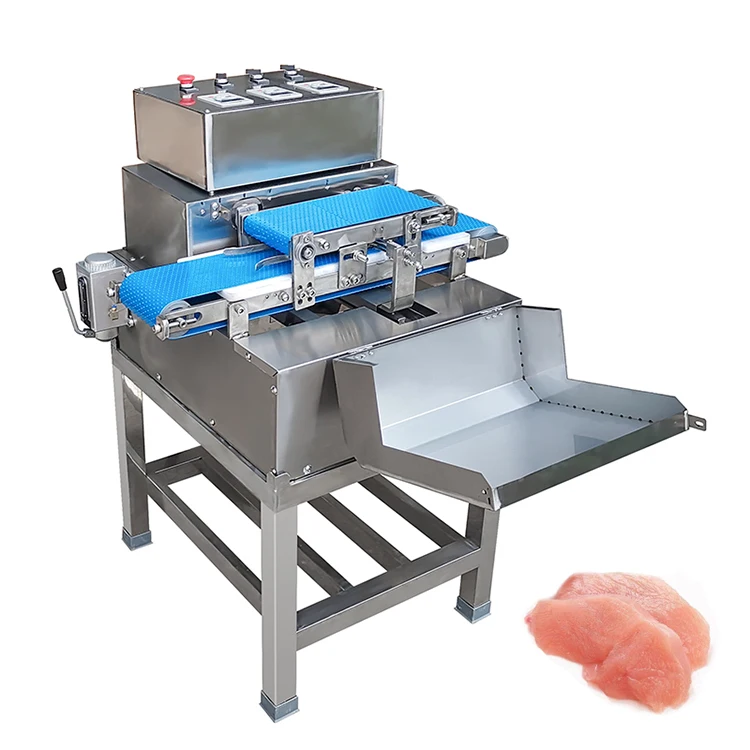 Automatic commercial electric chicken breast beef raw meat slicer cubing Cutting slicing machine / chopped meat machine