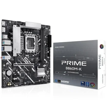 2025 New Released AS-US PRIME B860M-K DDR5 8800MT/s PCIe 5.0 USB 10Gbps LGA1851 CPU Ultra 265K 245K 285K Gaming Motherboard