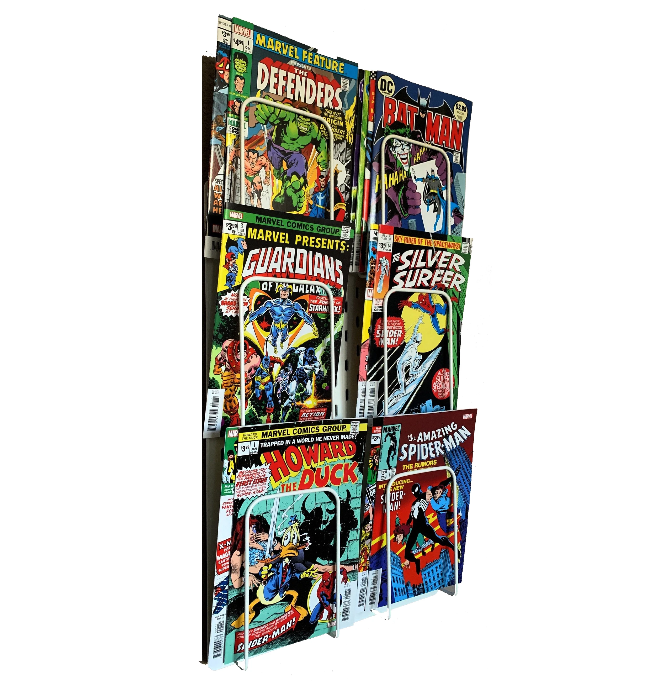 Store Comic Book Rack Wall Mounted Comic Book Display Rack Metal Comic Book Holder For ...