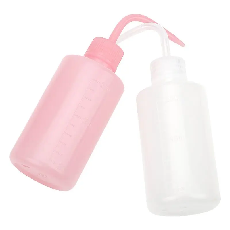 250ml 500ml 1000ml Plastic Squeeze Bottle Curved Mouth Bottle Washing