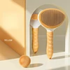 [New] Yellow fine needle comb [plastic handle] opp bag
