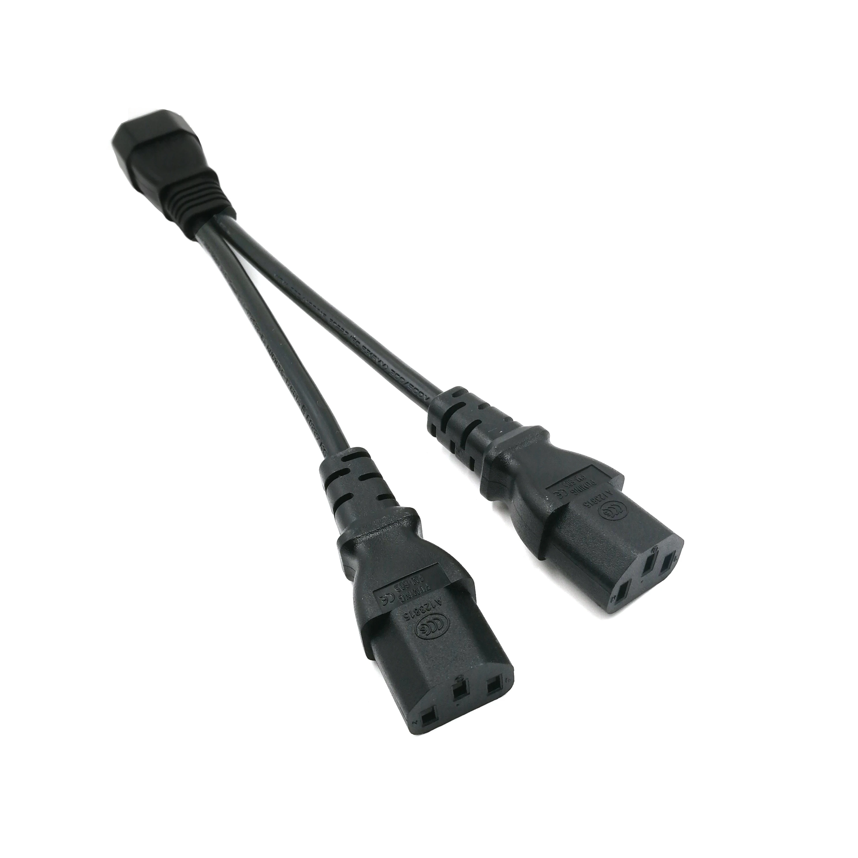 Cavo Splitter IEC C14 – 5 Uscite C13, Lunghezza 1m, Per Computer E Server, Organizzazione Cavi