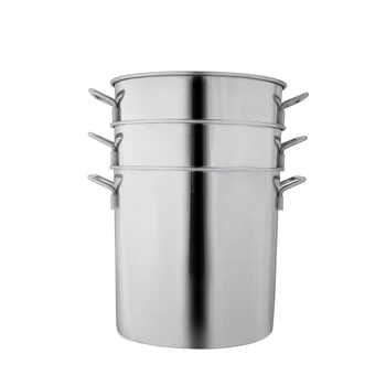 DaoSheng Cheap Hotel Stainless Steel Soup Container Dinnerware Heavy Duty Custom Restaurant Catering Deep Soup Stock Pot