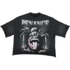 Black digital print boxy cropped tees-1