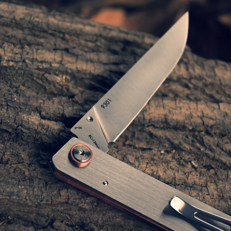 Sanrenmu 9301 Pocket Folding Knife 813 Steel Outdoor Camping Survival