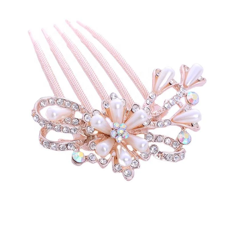 Designer Rhinestone Hair Comb