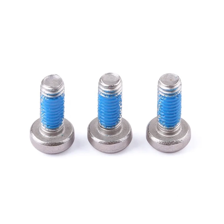 Factory fastener M2-M8 stainless steel 304 316 anti loosening nylon adhesive pan head torx screw GB2672