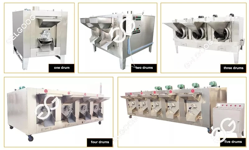 Gelgoog Small Rotary Drum Sheanut Roasting Machine Batch Bean Electric ...