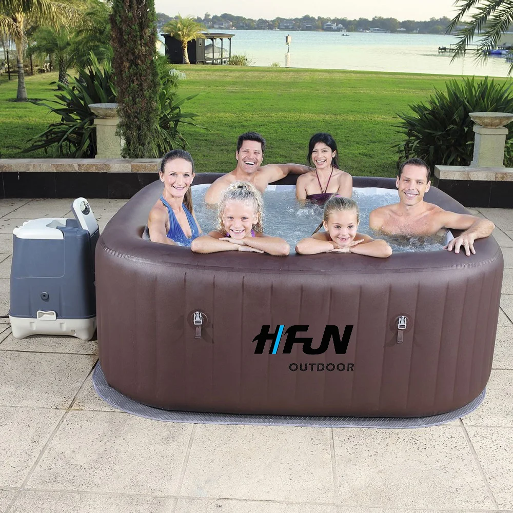 Big 10 Person Indoor Outdoor Bathroom Portable Inflatable Hot Tub Lazy
