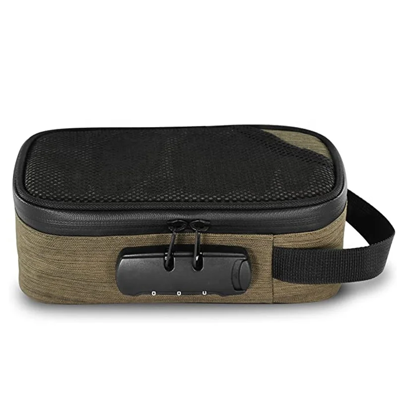 
Сорняков чехол настраиваемый сумки углеродного волокна тайник запах мешок запах доказательство сумка с замком 