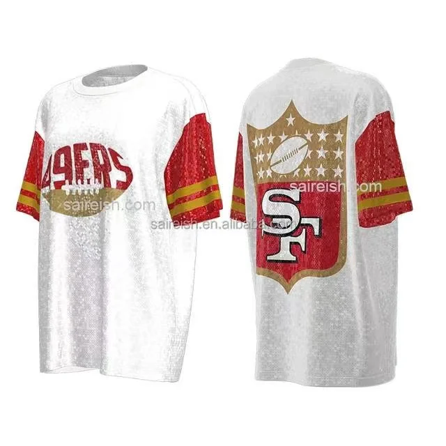 Sequin Football Jersey Chiefs Sequin Dress Plus Size 49ers Sequin ...