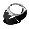 silver case+black band-12 O'clock