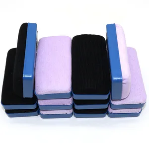 E1502 Wholesale EVA Felt Velvet Cloth White Eraser Writing Board with Magnetic Eraser Manufacturer Supply Blackboard Erasers