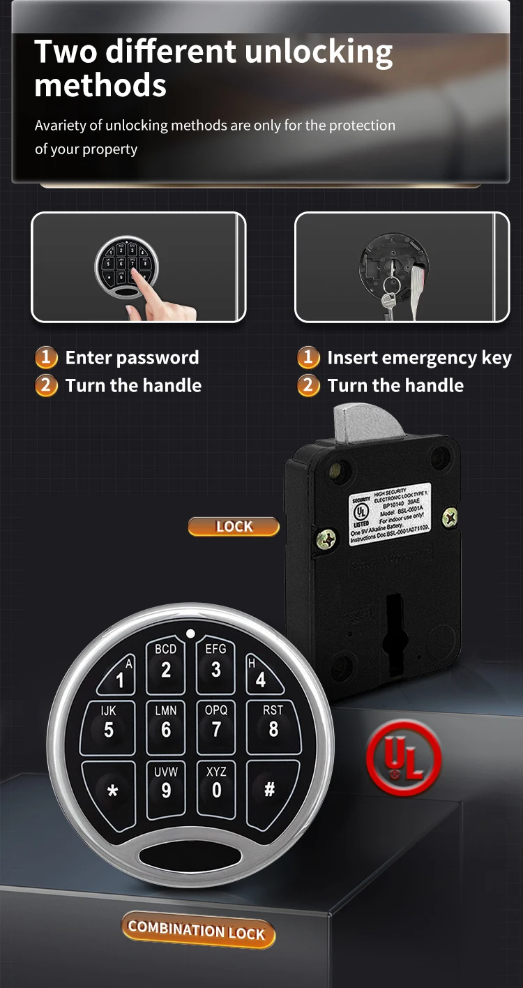 CEQSAFE China Supplier Top Quality Fire Proof Safe Box Used for Home Large Safe Box manufacture