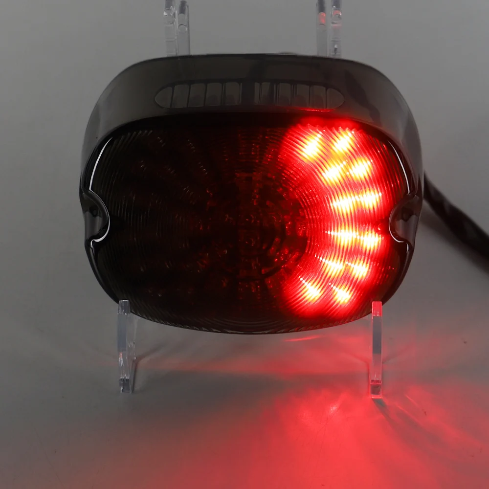 Smoke Housing Red Led Tail Light LED Brake Turn Signal Rear Light for Motorcycle