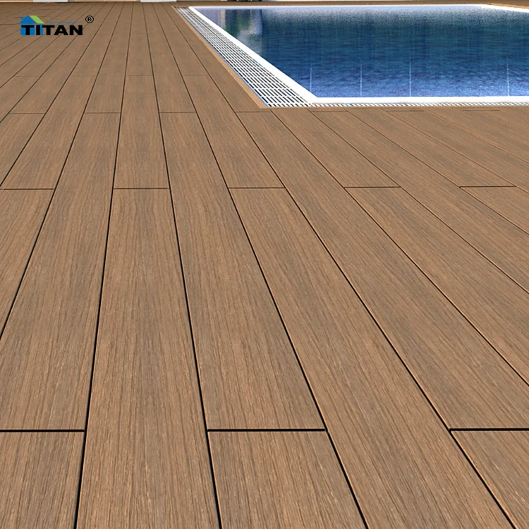 New Technology Wpc 3D Embossed Composite Decking