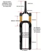 26" Black Straight 260mm
