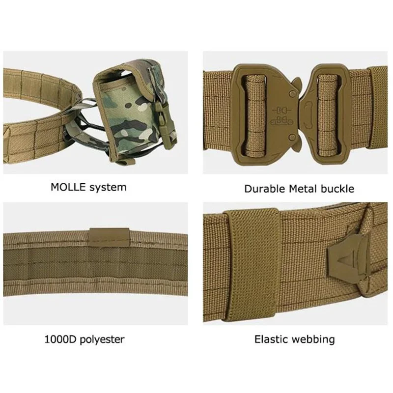 Durable Gear User Outdoor Hunting Tactics Multifunctional Belt Storage Bag Duty Security Wholesale Traffic Tactical Belt