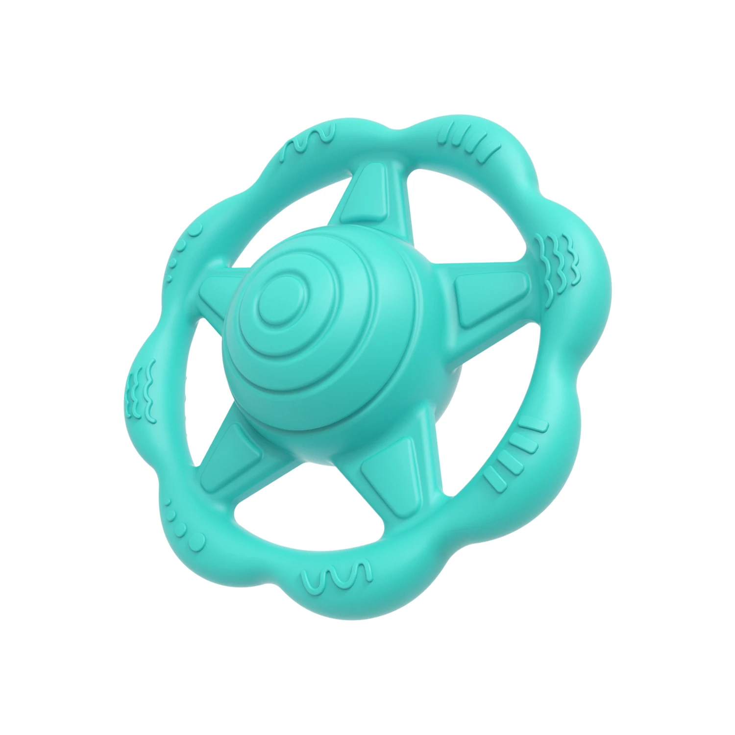 Custom Silicone Baby Rattle Teethers Wholesale Silicone Baby Hand Rattling Star Teething Toys