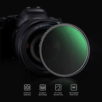 30 Layers Nano Coatings Black Mist Filter NEEWER 37mm Black Pro Mist Camera Filter 1/4  Camera Len Filter detail image