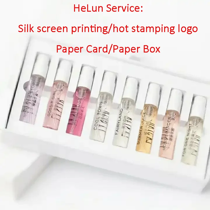 HeLun 1ml 1.2ml Diameter 9mm Mini Tester Mist Atomizer Perfume Sample Glass Bottles