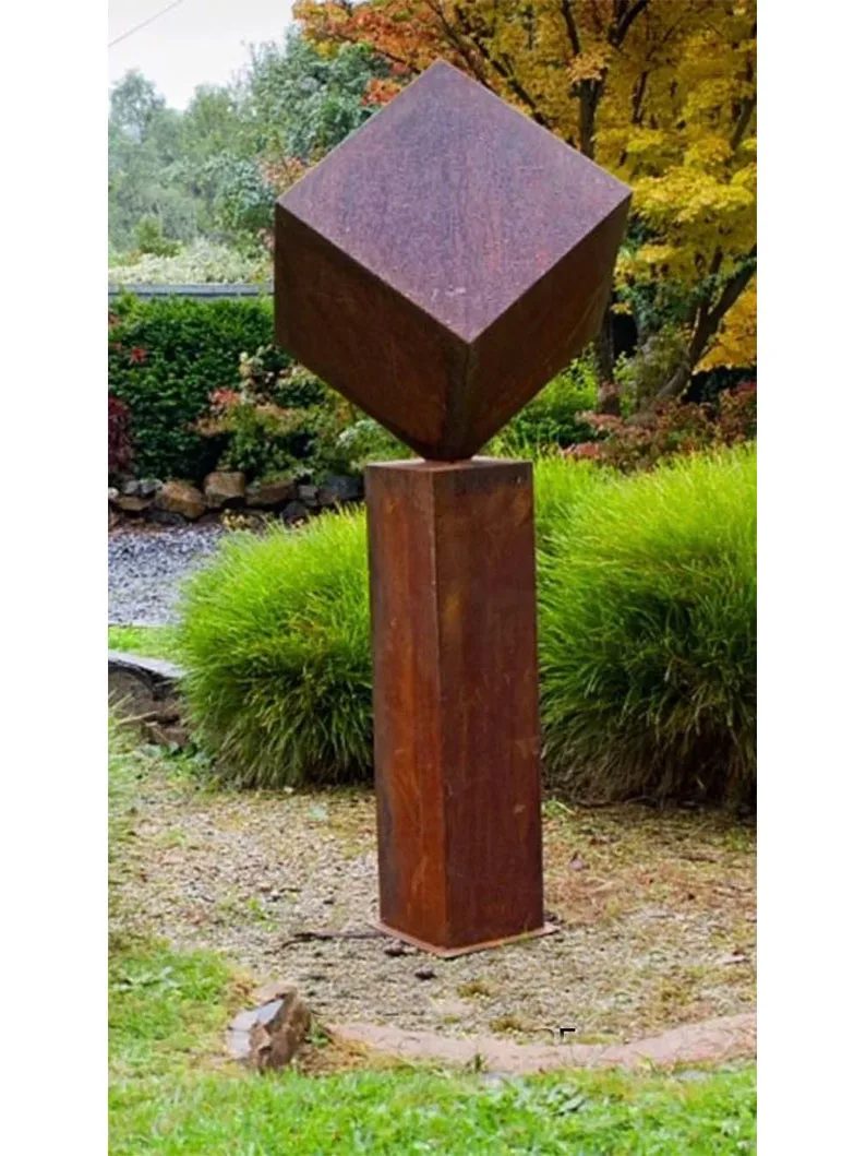 Outdoor Rustic Arch New Style Customized  Metal Corten Steel Sculpture Garden Decor Landscape