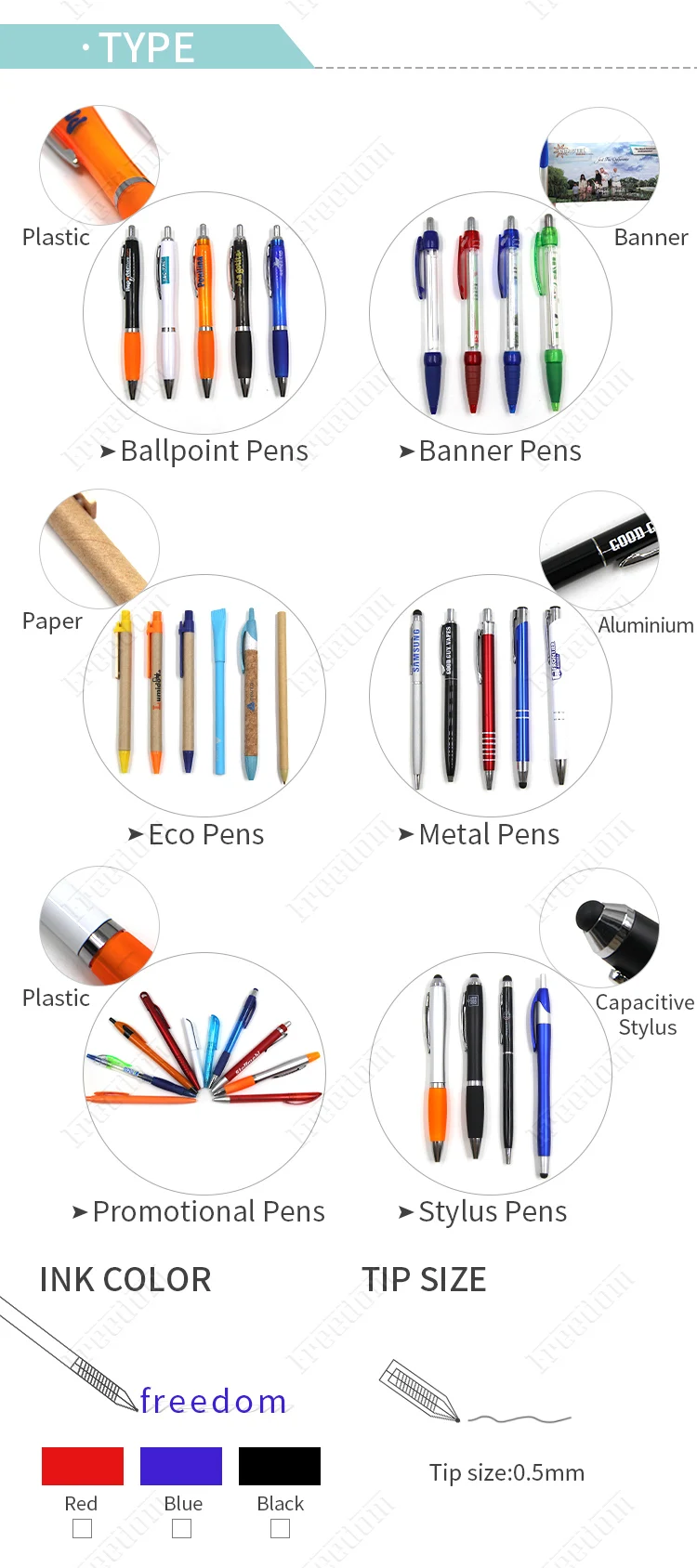 Most Popular Ecofriendly Ballpoint Pen Promotional Recyclable Kraft