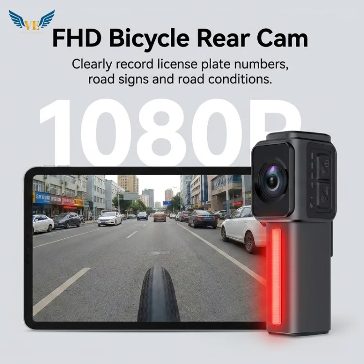 VIEVGUARB D1 Dash Cam App Control Waterproof Loop Recording 1080P Single Lens