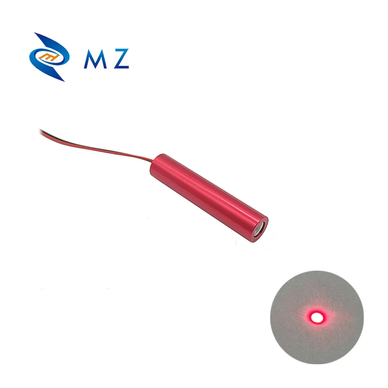 New Hot Selling Compact D10mm 650nm 1mw 5mw 10mw 3V Glass Lens Red Dot Industrial Grade MZLASER Laser Diode Module Positioning