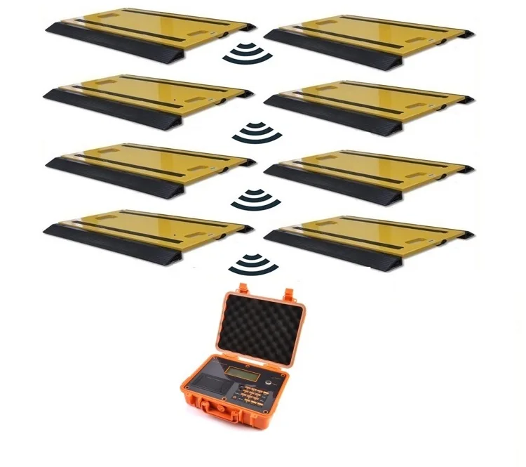 Wireless Axle Scale portable Truck Weight scales platform bridge, Axle Vehicle weighing pad scale 20 ton capacity