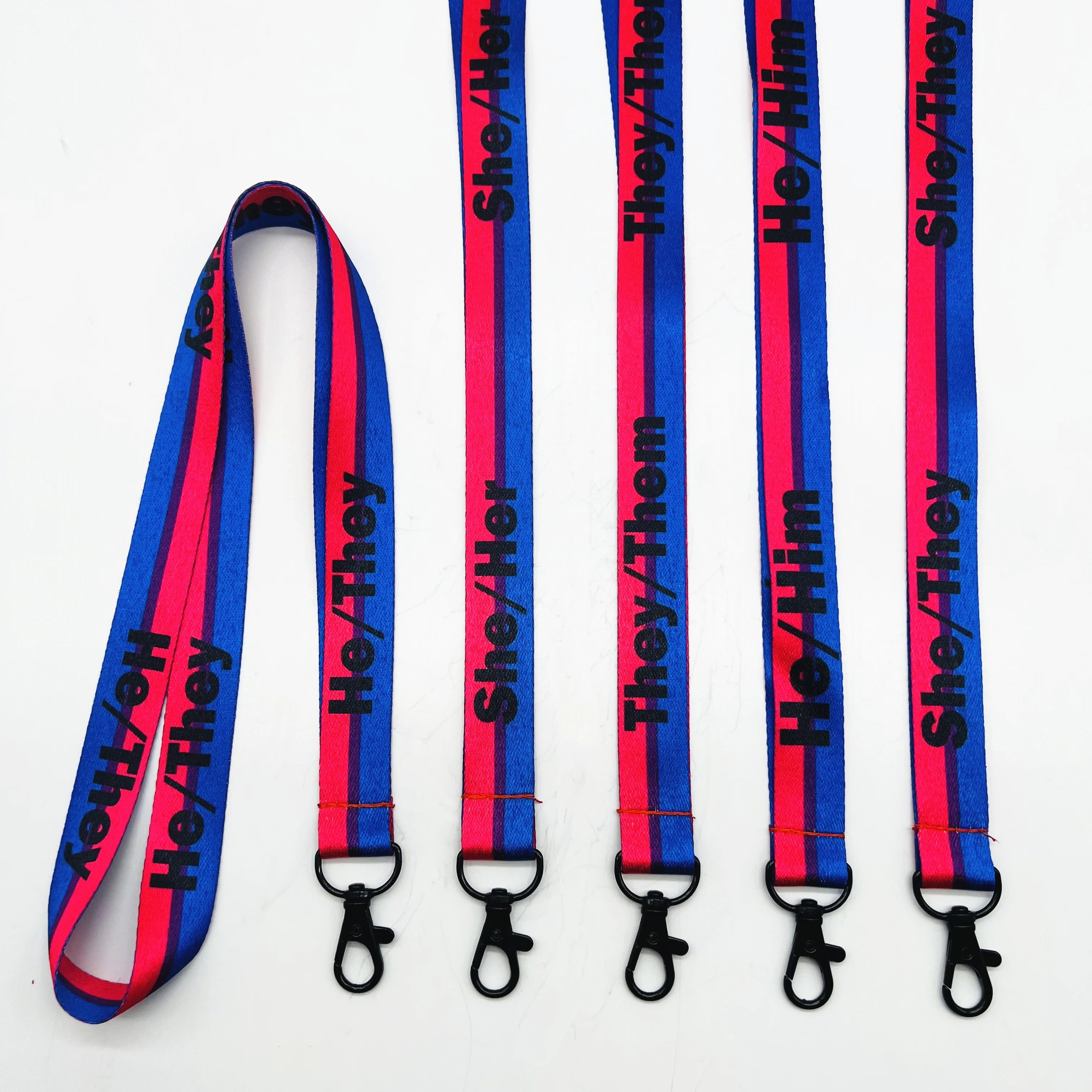Full Color Printing Rainbow Pride Flag Lanyard Style Lanyards Keychains for LGBTQ Accessories Gay Pride Stuff and Gift-Giving